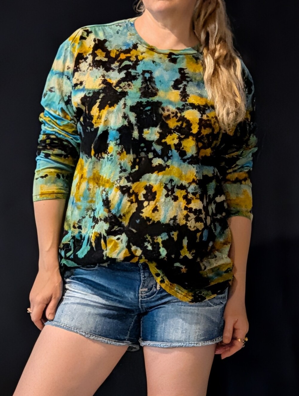 New Reverse Tiedye Unisex Long Sleeve Shirt